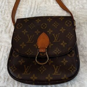 Louis Vuitton Saint Cloud MM Monogram Crossbody Bag Vintage Made in France